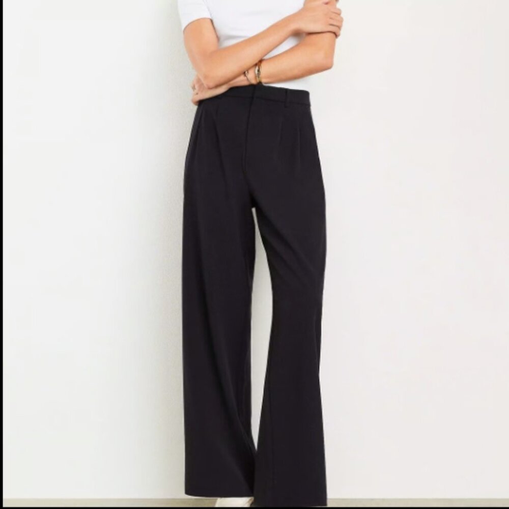 Ann Taylor Black Wide Leg Pants